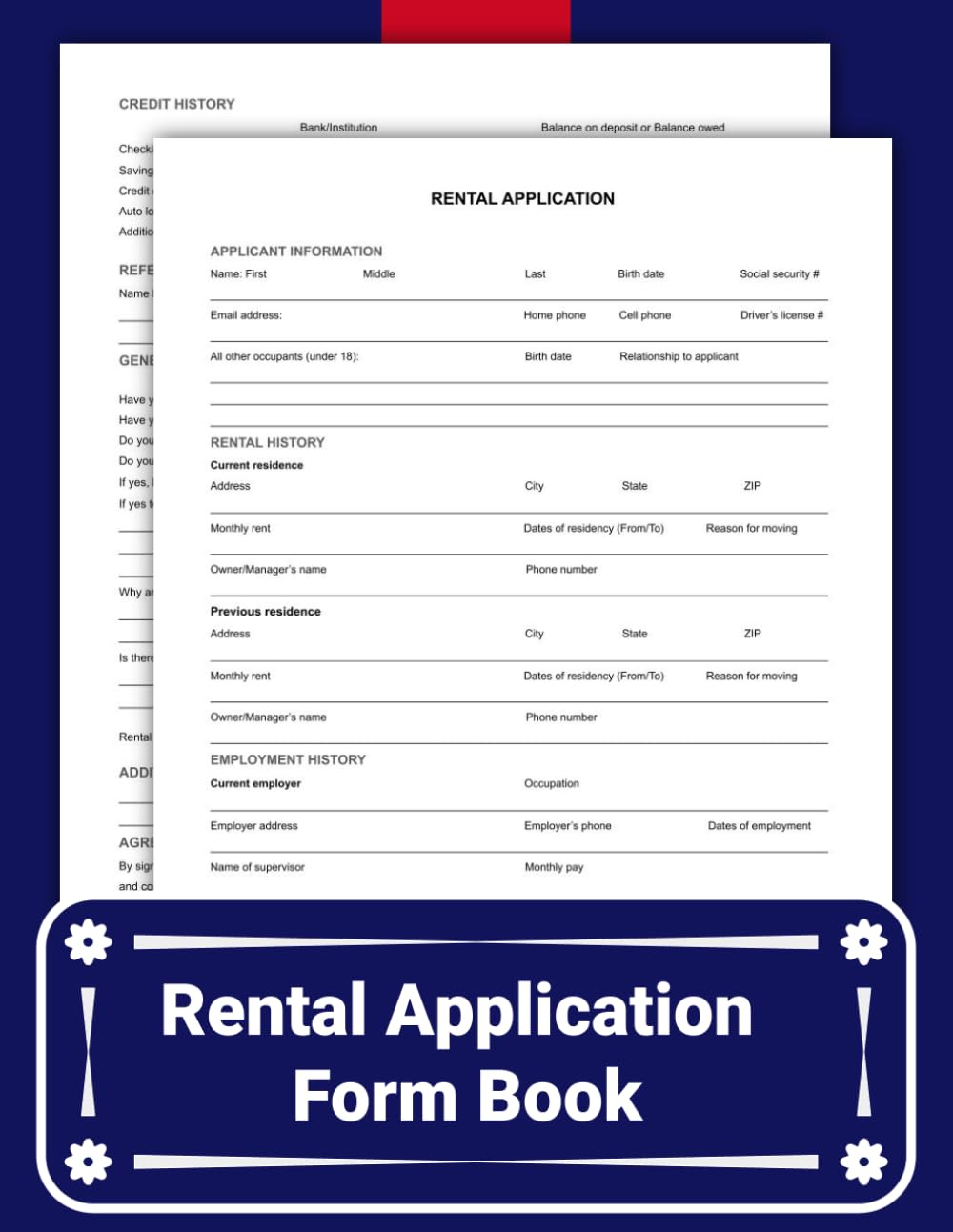 Rental Application Form Book: Protect Your Property – Verify Tenants with Employment, Rental History & Financial Checks. baixar livro de graça