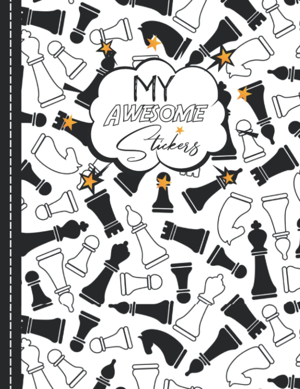 My Awesome Stickers: Cute Chess Blank Sticker Album For Collecting Stickers, Great Gift For Girls 4 - 8,120 pages 8.5 x 11" baixar livro de graça