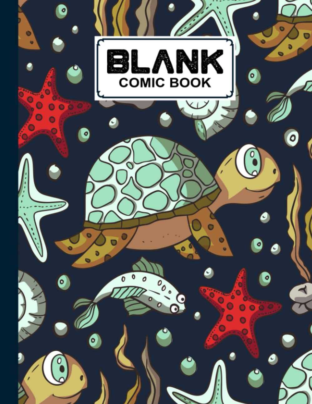 Blank Comic Book: Premium Turtles Cover Blank Comic Book, Create Your Own Story, Journal, Notebook, Sketchbook for Kids and Adults, 120 Pages - Size 8.5" x 11" Notebook by Rudi Walther baixar livro de graça