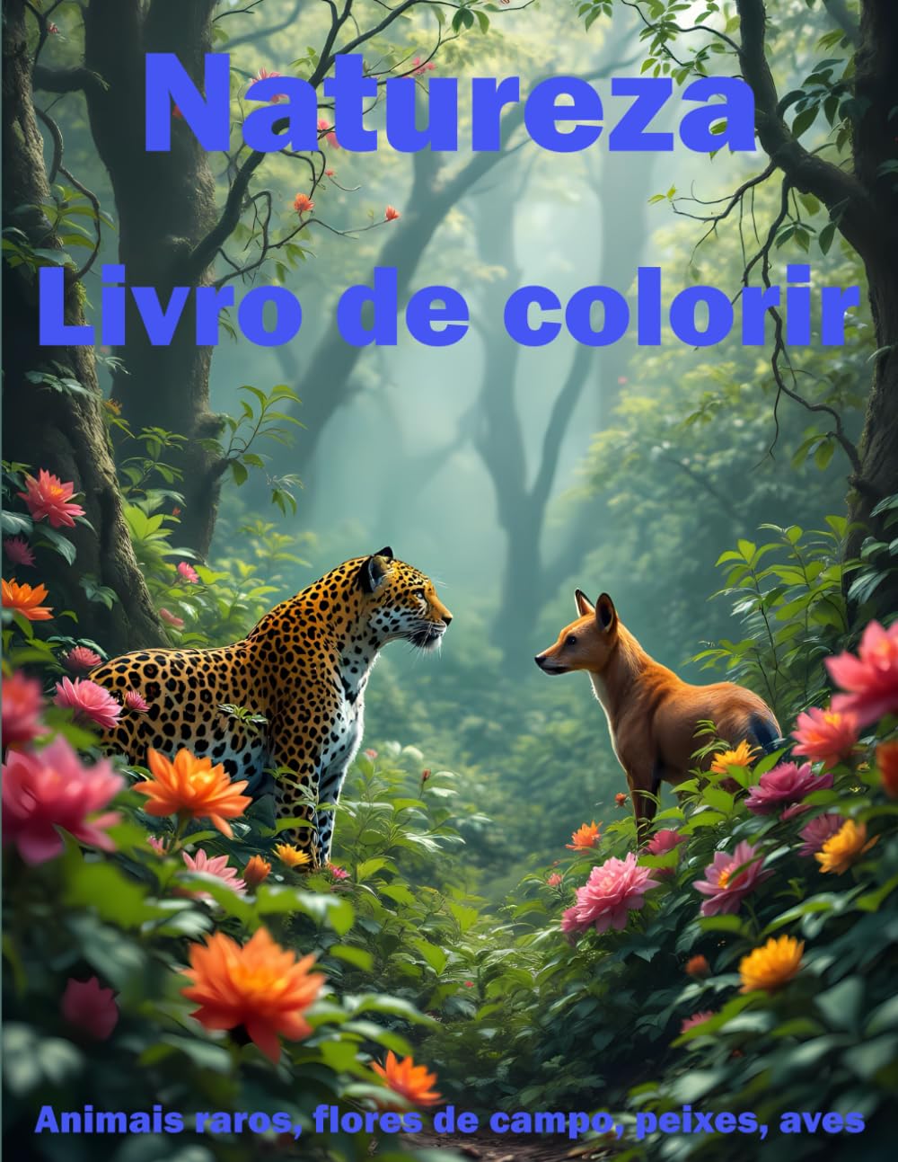capítulo por capítulo baixar Natureza. Livro de colorir para adultos e crianças. Animais raros, flores de campo, peixes, aves: Dhole, foca báltica, okapi, podengo ibicenco,... trevos ou matricarias (Portuguese Edition)