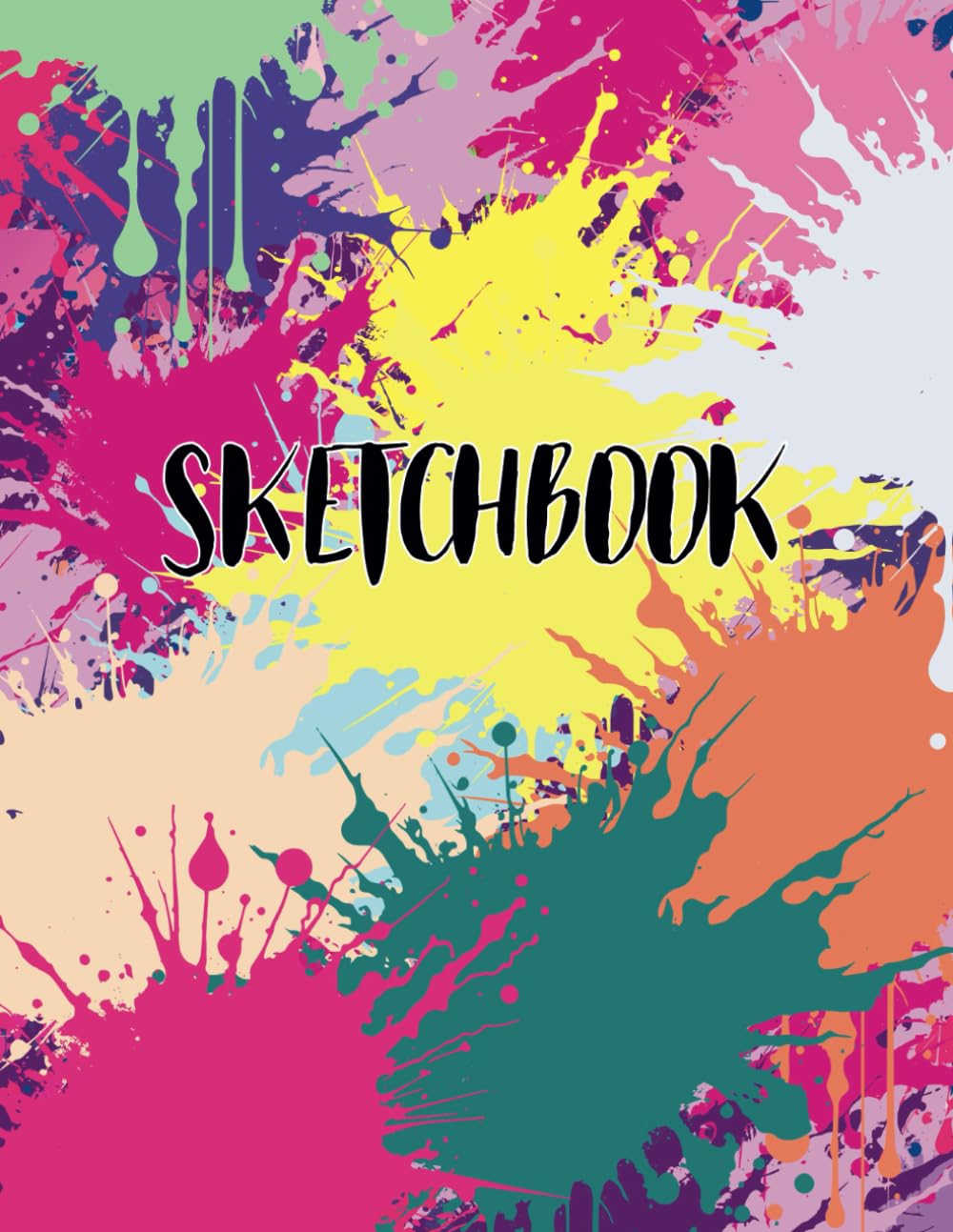 SKETCH BOOK: Notebook for adults and teen girls for Drawing, Writing, Painting, Sketching or Doodling, 110 Pages, 8.5 x 11 | Abstract Colorful Design baixar livro de graça