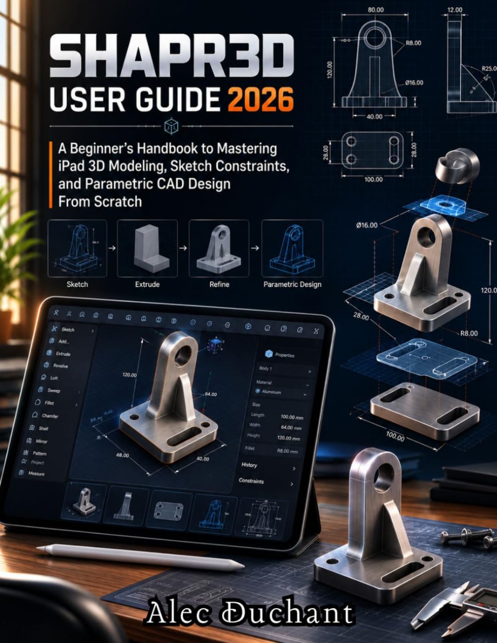 Shapr3D User Guide 2026: A Beginner's Handbook to Mastering iPad 3D Modeling, Sketch Constraints, And Parametric CAD Design From Scratch baixar o livro de graça