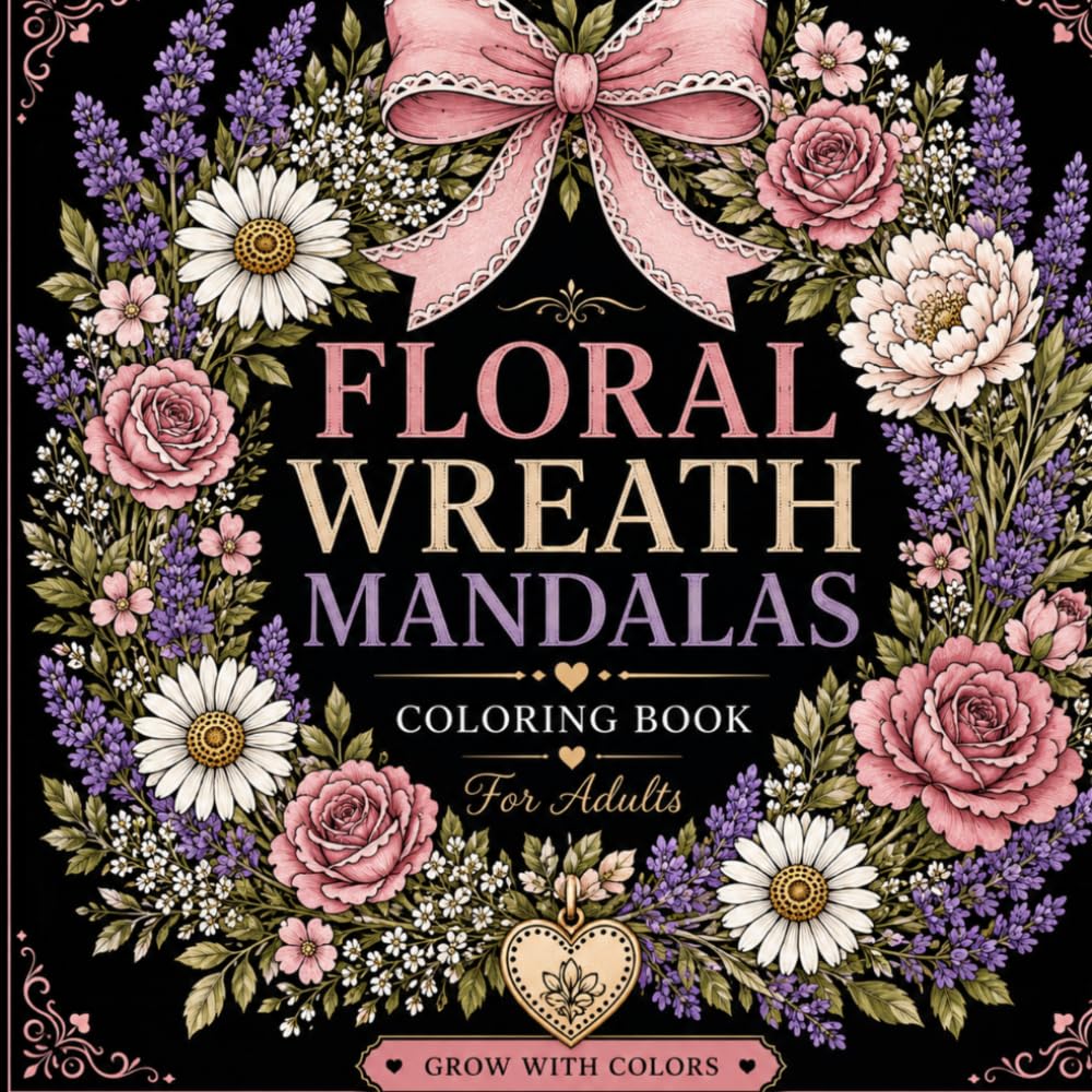 capítulo por capítulo baixar Floral Wreath Mandalas Coloring Book for Adults: Beautiful Flower Wreath Designs for Relaxation, Stress Relief, and Creative Coloring | A Relaxing... Designs for Mindfulness and Stress Relief