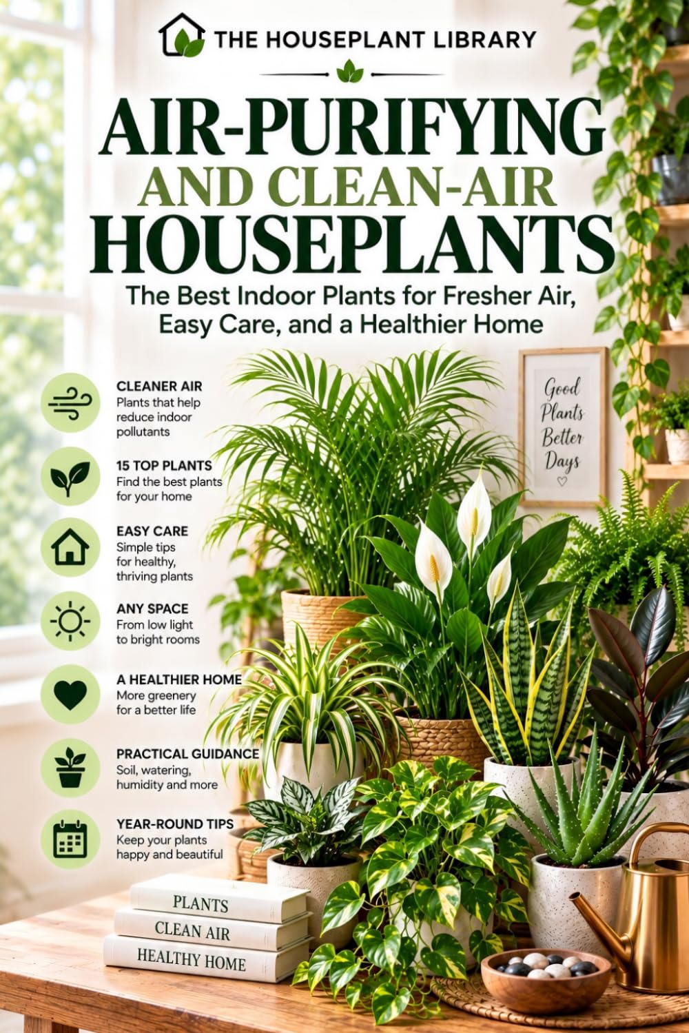 ler totalmente Air-Purifying Houseplants: A Practical Guide to Indoor Plants, Cleaner Air, Easy Care, and a Healthier Home
