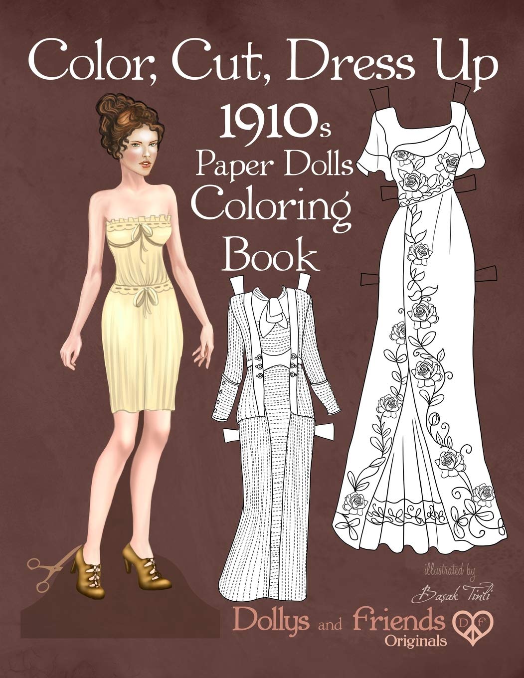 capítulo por capítulo baixar Color, Cut, Dress Up 1910s Paper Dolls Coloring Book, Dollys and Friends Originals: Vintage Fashion History Paper Doll Collection, Adult Coloring... Edwardian, Orientalist and Art Nouveau Styles