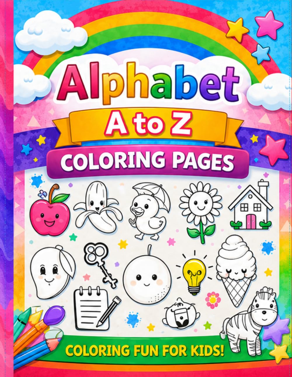 ler totalmente Alphabet Coloring Book – Fun Learning for Kids: Easy ABC Activities