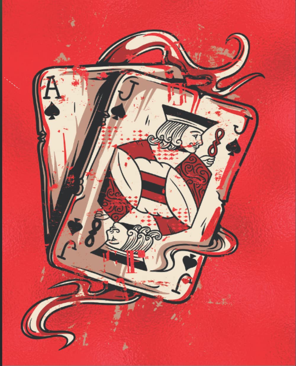 ler totalmente Poker Cards Notebook Diary Journal Score Planer | Red Cover | 7.5x9.25 inches | 110 Lined Pages | Gift For Poker Player