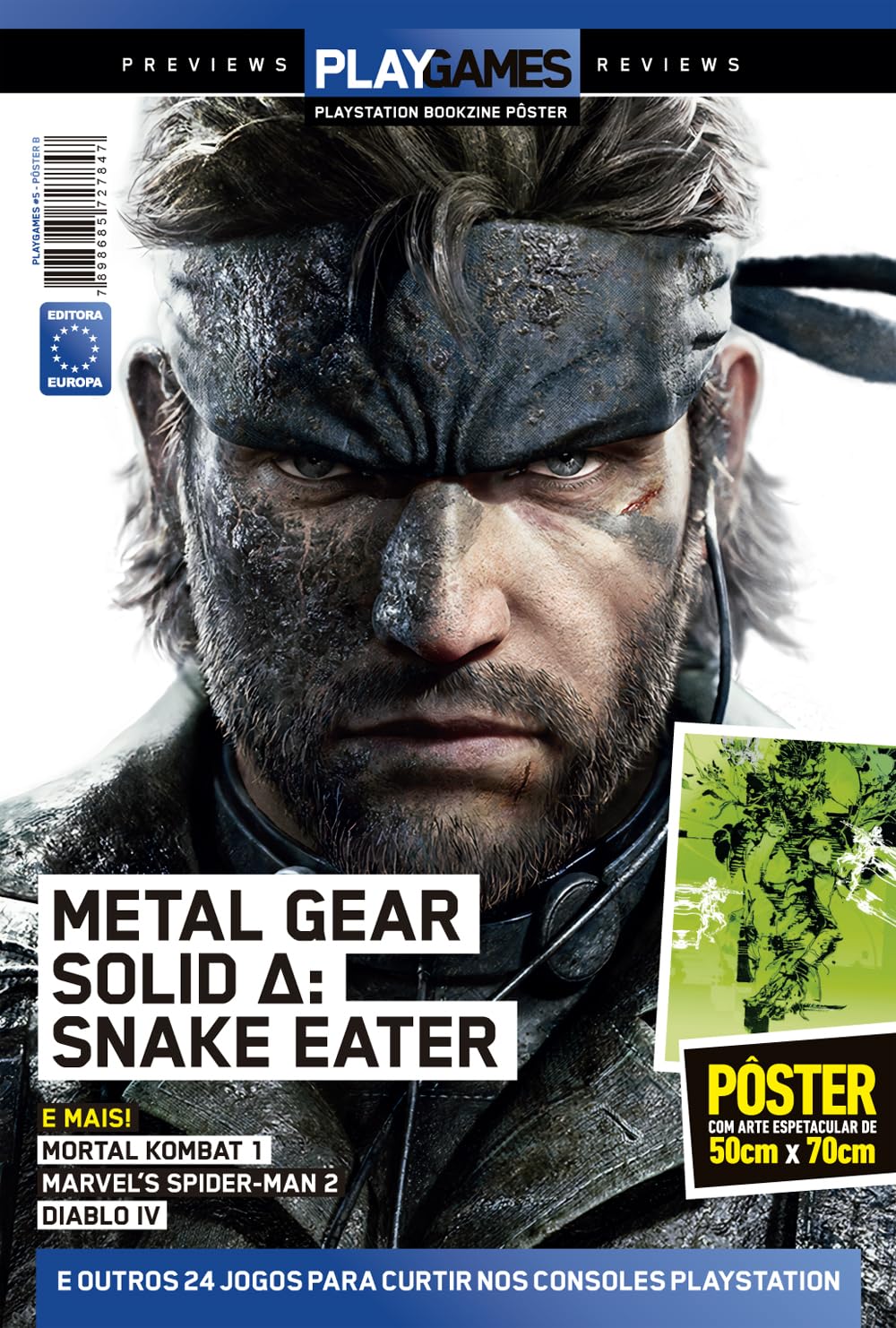 Metal Gear Solid: Snake Eater - Superpôster PlayGames baixar o livro de graça