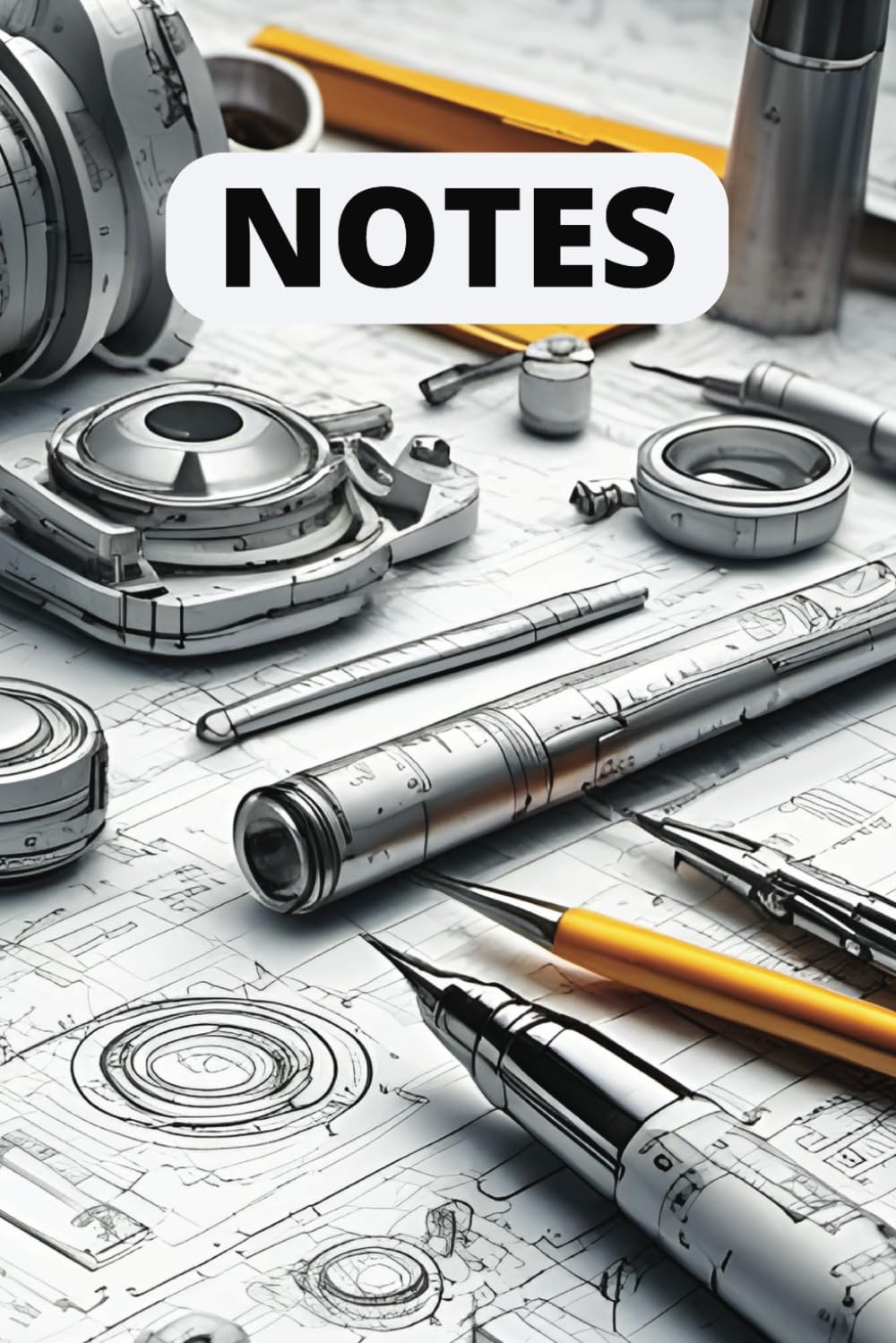 Pocket 6" x 9" Professional Engineering Design Notebook - Mechanical, Robotics, Electrical, Aeronautical, Civil, Design Engineering: TDv2_25