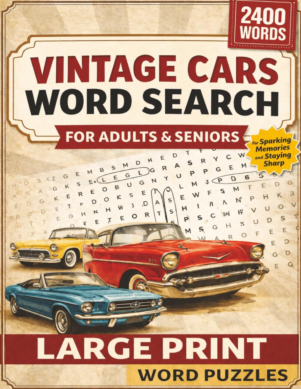 capítulo por capítulo baixar Vintage Cars Word Search for Adults and Seniors: Large Print Nostalgic Puzzles for Adults and Seniors | Relaxing Word Search Featuring Classic Automobiles