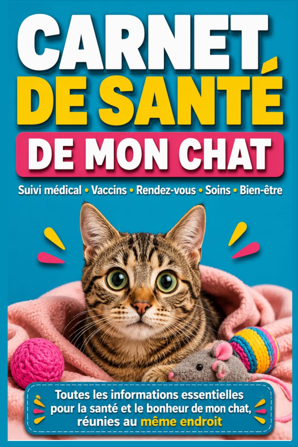 Carnet de santé de mon Chat: Journal médical félin: soins, croissance, prévention, consultations et bien-être du chat (French Edition) baixar livro de graça