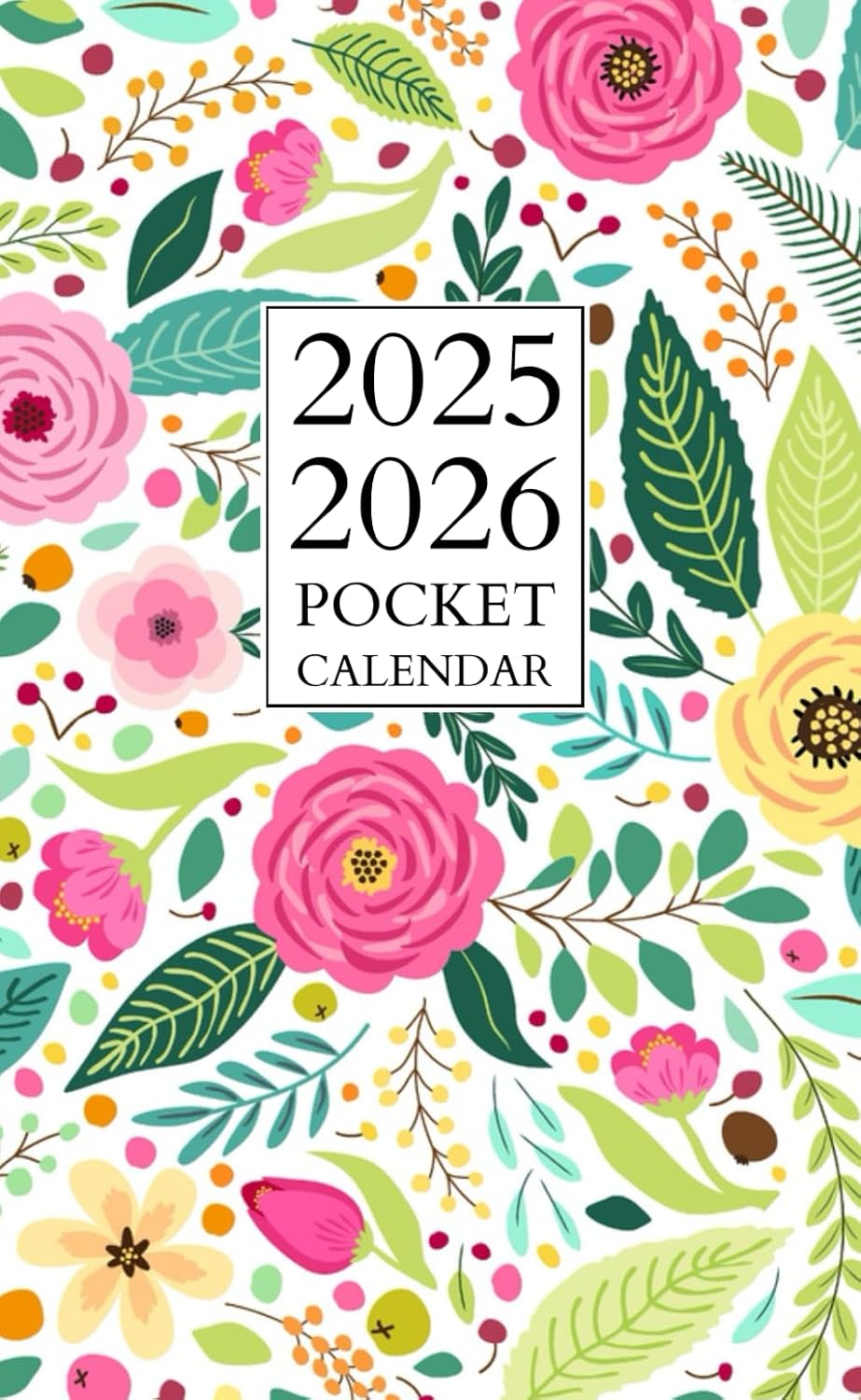 pocket calendar 2025-2026: Monthly Planner For Purse Small Size 2-Year From January 2025 To December 2026 | Floral Cover baixar livro de graça