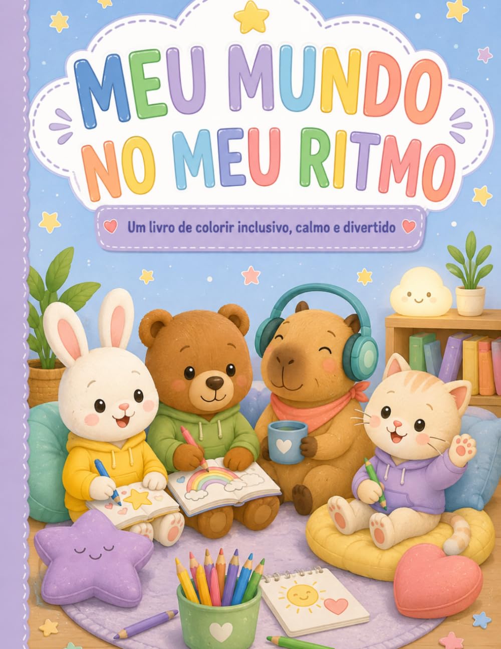 Meu Mundo no Meu Ritmo: Um livro de colorir inclusivo, calmo e divertido (Portuguese Edition) baixar o livro de graça