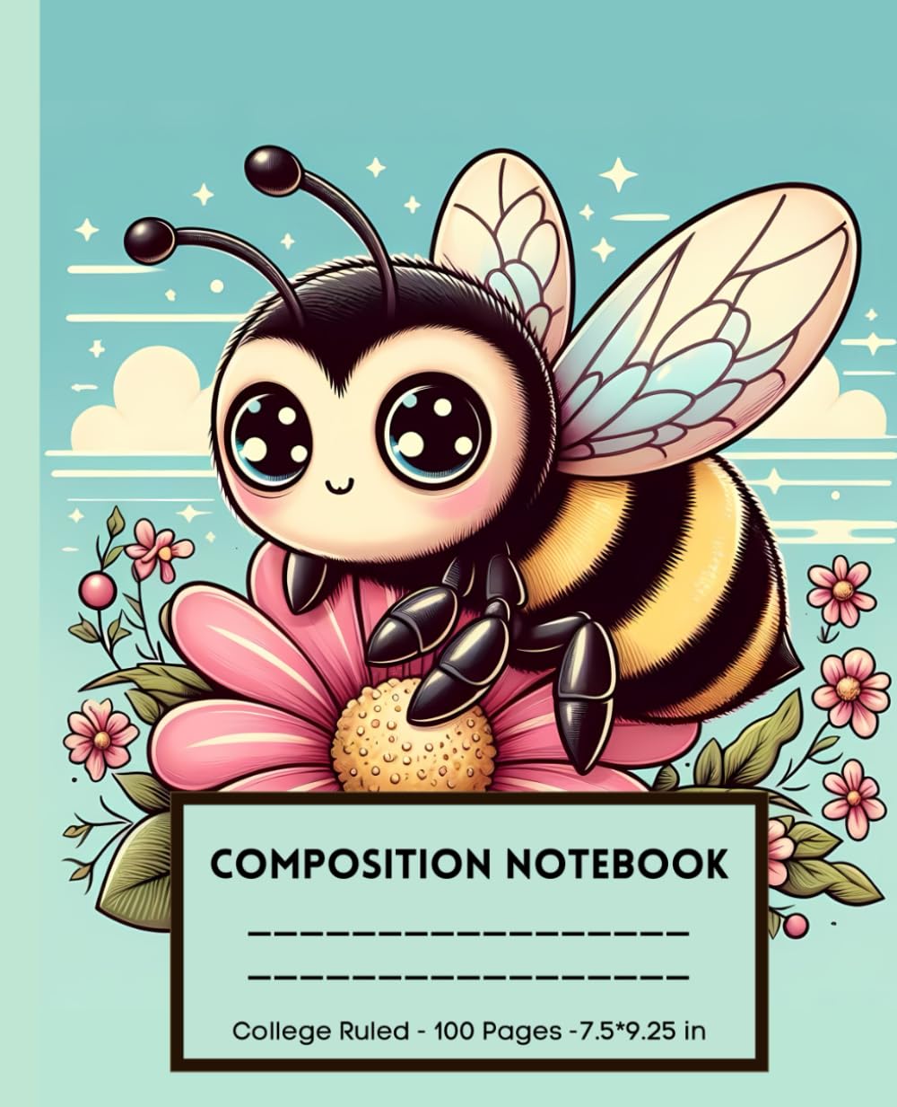 Kawaii Botanical Composition Notebook - College Ruled, 100 Pages: Vintage Aesthetic Cottagecore Composition Notebook for School Work Office | Bee Lovers baixar livro de graça