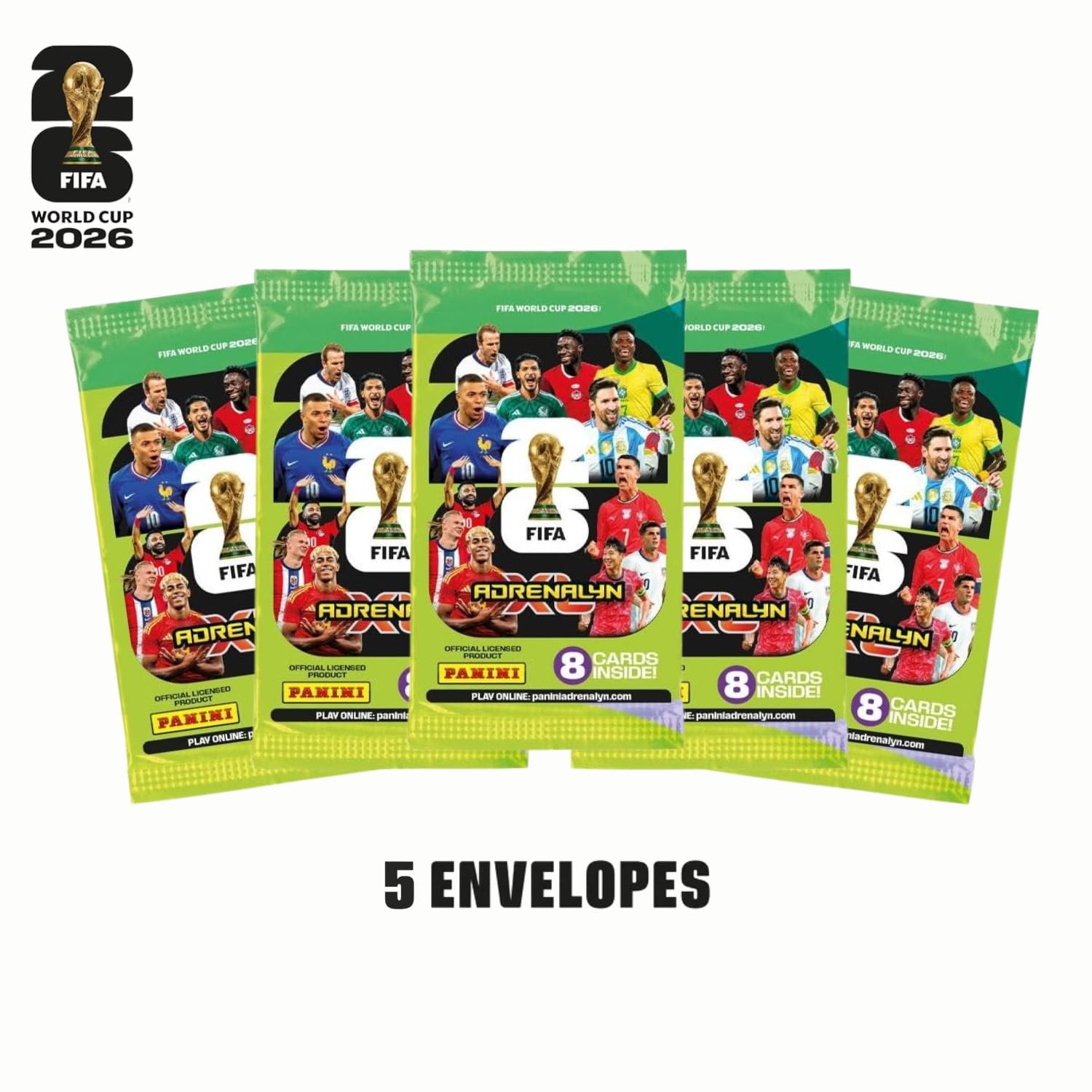 FIFA WORLD CUP 2026™ ADRENALYN XL™ - 5 Envelopes - 40 CARDS