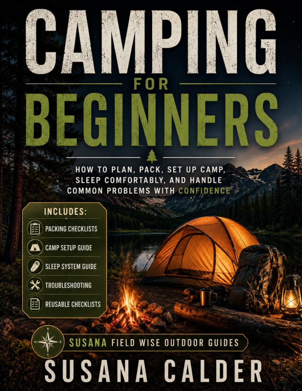 Camping for Beginners: How to Plan, Pack, Set Up Camp, Sleep Comfortably, and Handle Common Problems with Confidence baixar o livro de graça