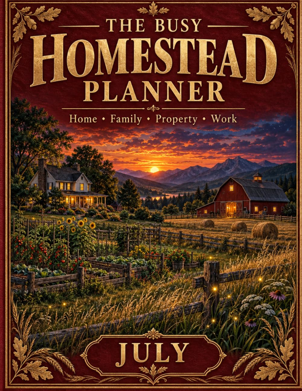 capítulo por capítulo baixar The Busy Homestead Planner: July Undated Monthly Edition