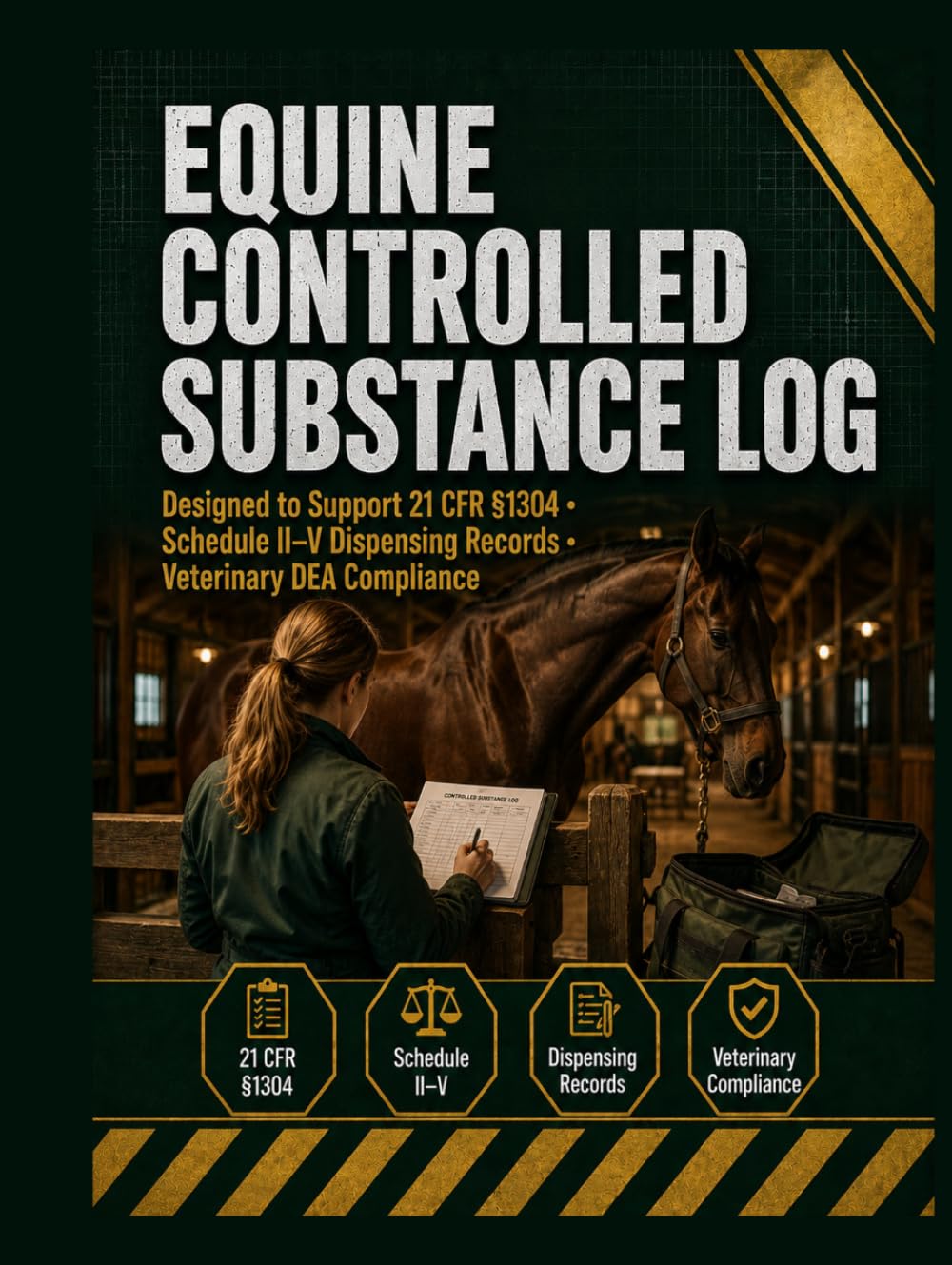 capítulo por capítulo baixar Equine Controlled Substance Log: Dispensing Records, Perpetual Inventory, DEA Forms 222, 41 & 106 Registers, Biennial Inventory & Schedule II–V Documentation for Veterinary Practices