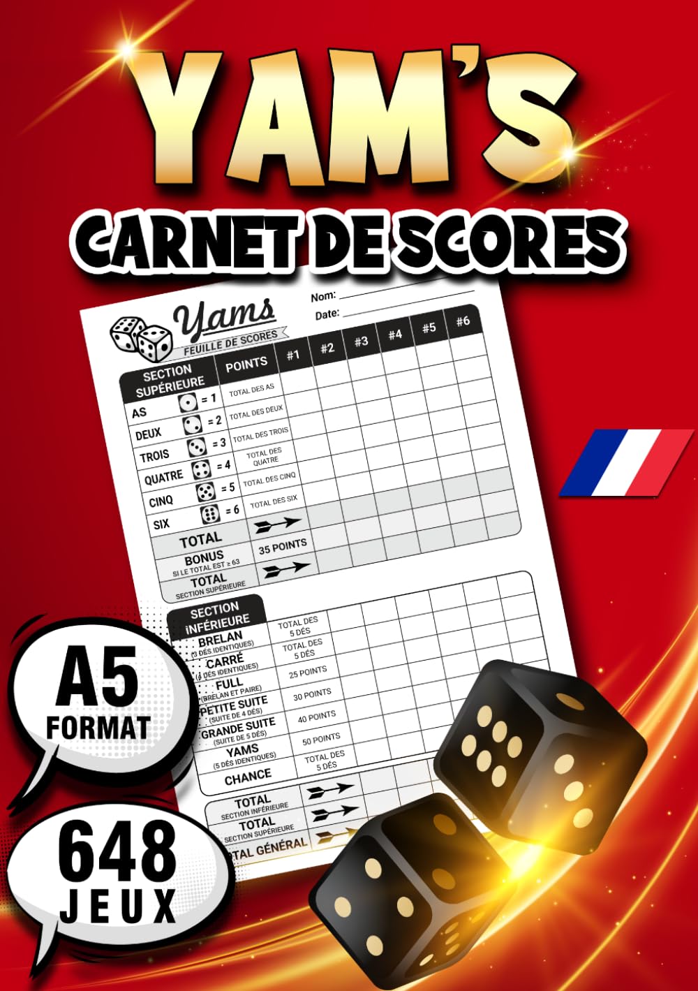 capítulo por capítulo baixar Yam's Carnet de Scores – Jeu de dés: 108 Feuilles de Score | Jusqu’à 648 Parties | Format A5