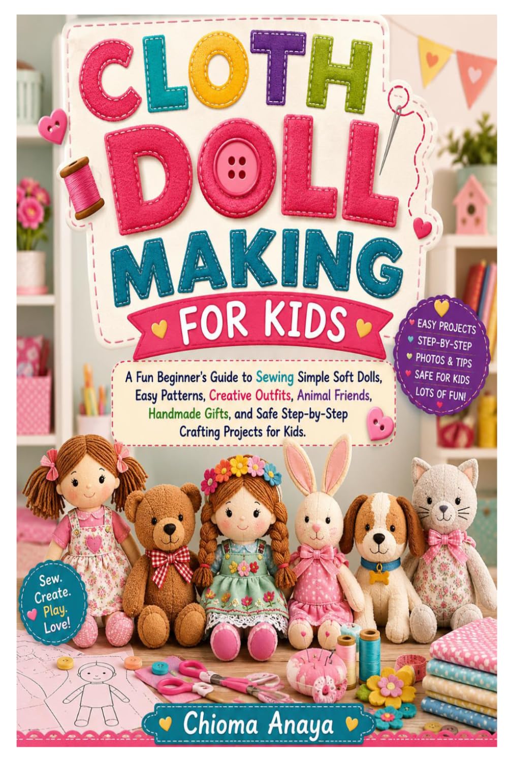 Cloth Doll Making for Kids: A Fun Beginner's Guide to Sewing Simple Soft Dolls, Easy Patterns, Creative Outfits, Animal Friends, Handmade Gifts, and Safe Step-by-Step Crafting Projects for Kids baixar livro de graça