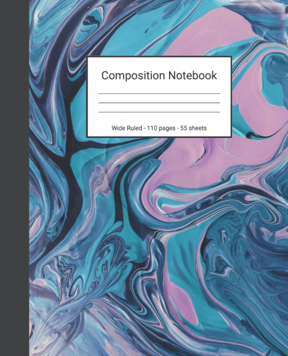 capítulo por capítulo baixar Composition Notebook: Wide Ruled Paper Notebook Journal - Turquoise And Pink Abstract Painting - Blank Wide Lined Workbook