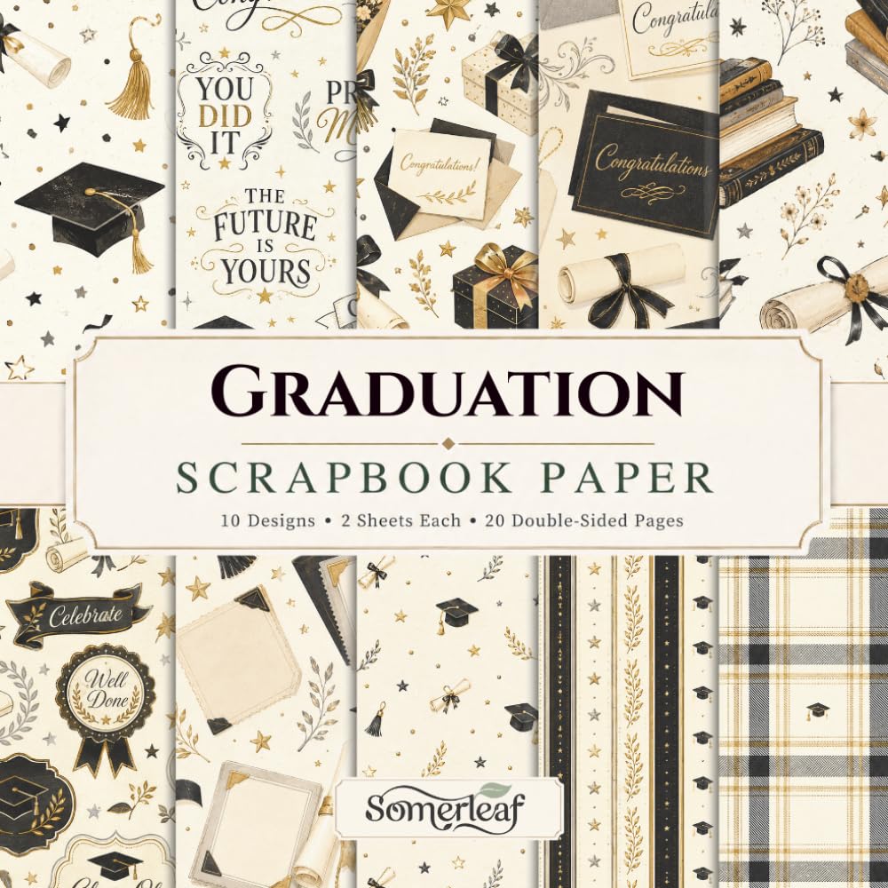 capítulo por capítulo baixar Graduation Scrapbook Paper: Double-Sided Craft Paper — Perfect for Scrapbooking, Card Making, Junk Journaling, Collage and Mixed Media