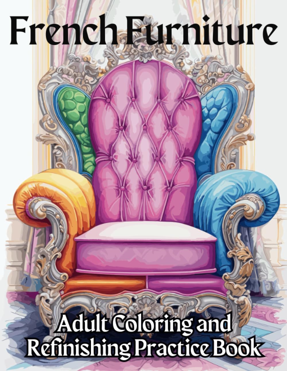 ler totalmente French Furniture Adult Greyscale Coloring and Refinishing Practice Book: Discover your Perfect Color Palette for Revamping Classical Furniture. Reimagine classic pieces with your own unique style!