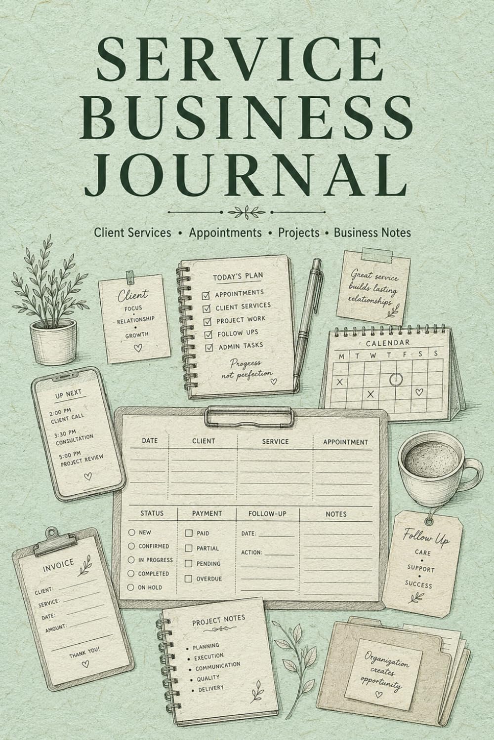 capítulo por capítulo baixar Service Business Journal: Work Record Notebook for Independent Professionals Documenting Client Services, Job Details, Materials Used, Charges, Completion Dates, and Customer Notes