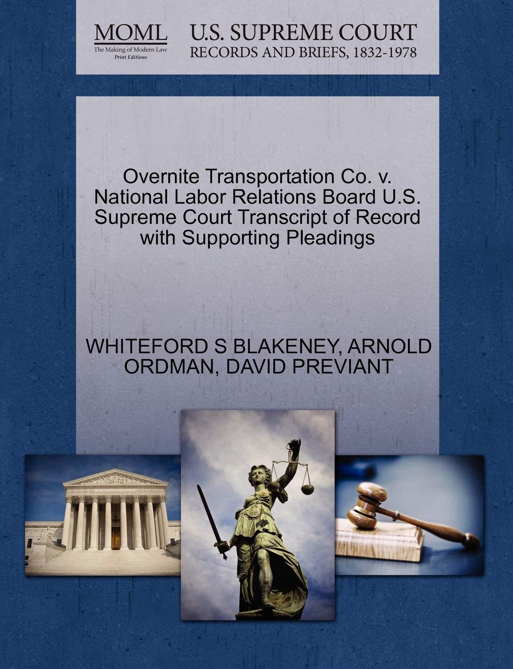 capítulo por capítulo baixar Overnite Transportation Co. v. National Labor Relations Board U.S. Supreme Court Transcript of Record with Supporting Pleadings