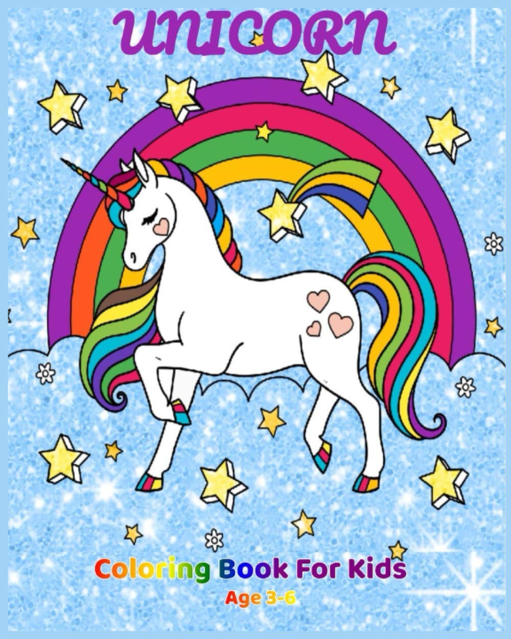 ler totalmente UNICORN COLORING BOOK FOR KIDS Age 3-6, 50 adorable designs for boys and girls: Birthday Gift,100 pages