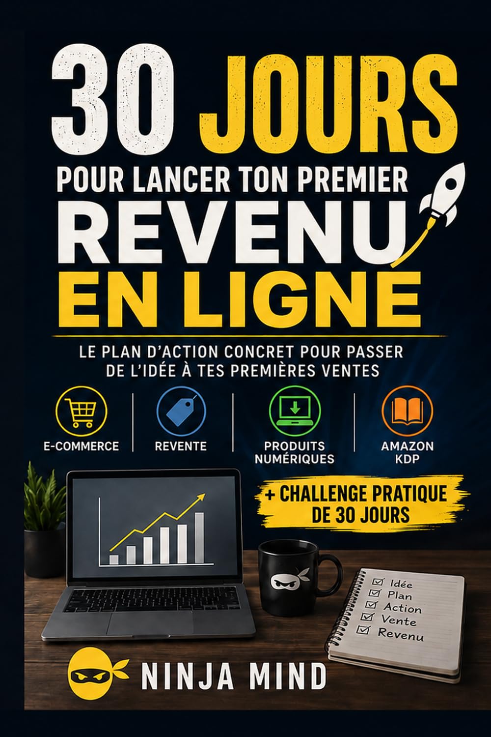 ler totalmente 30 jours pour lancer ton premier revenu en ligne: Le plan d'action concret pour passer de l'idée à tes premières ventes avec la revente, l'e-commerce,... numériques et Amazon KDP (French Edition)