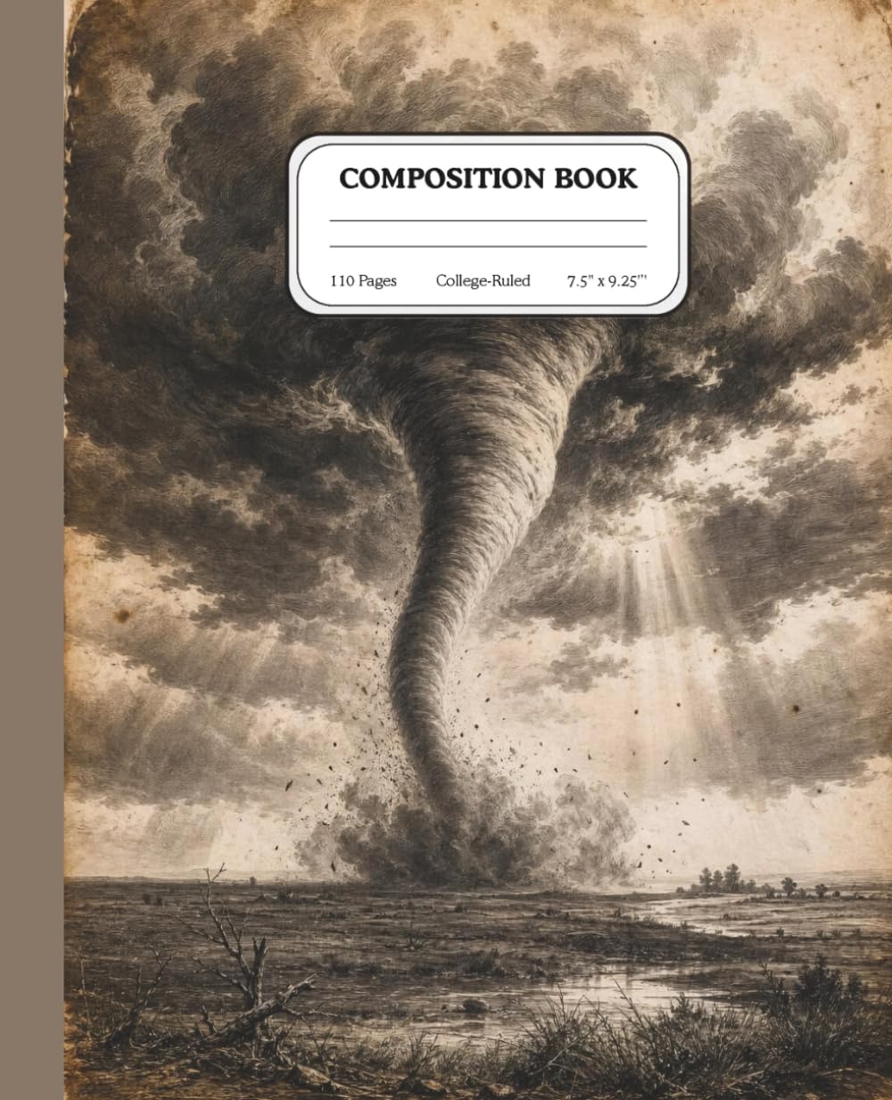 Tornado Sky Composition Notebook: Lined Journal for School, Notes, Planning, and Weather Enthusiasts baixar livro de graça