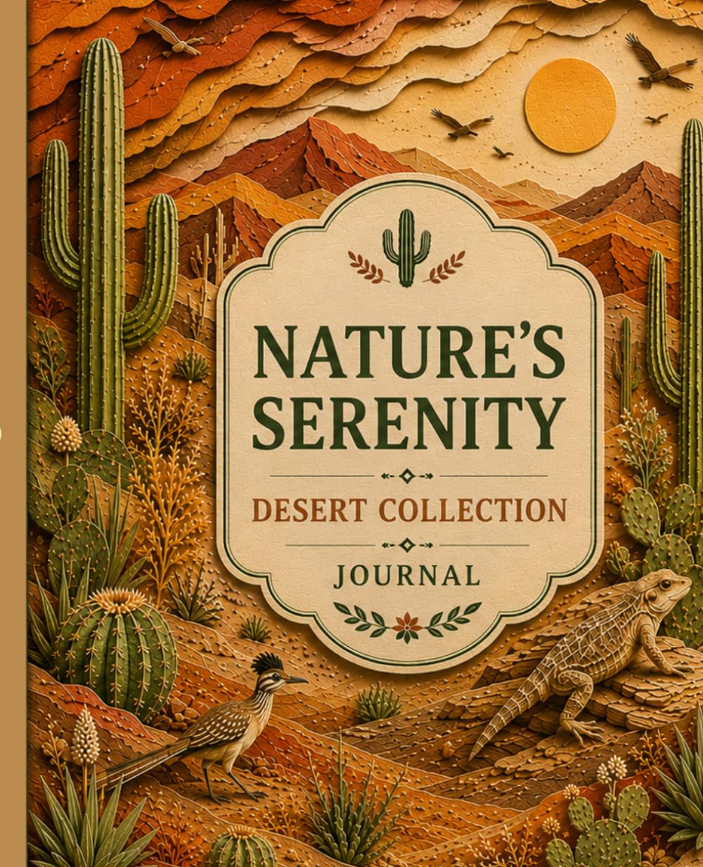 ler totalmente Nature's Serenity - Desert Collection: Luxury Desert-Inspired Lined Journal | 132 Beautiful Writing Pages | Premium Nature Notebook for Daily Journaling, Reflection, Gratitude & Creative Writing