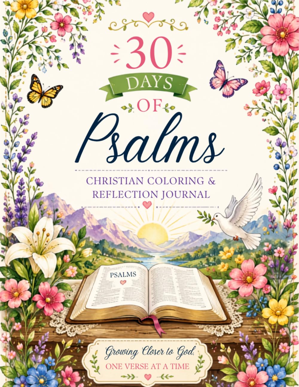 30 Days of Psalms: Christian Coloring & Reflection Journal baixar o livro de graça