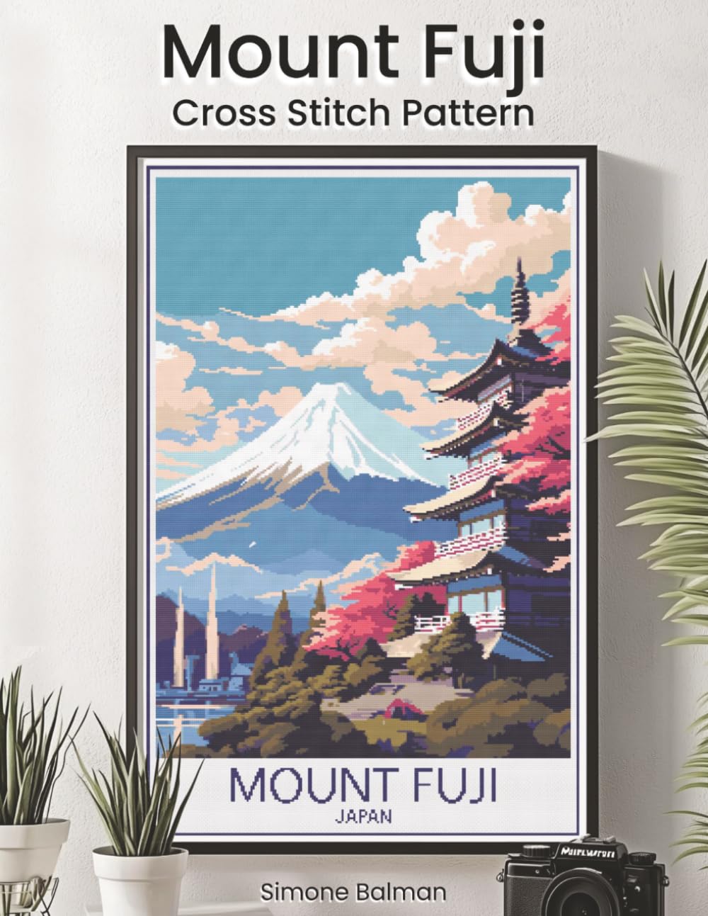 capítulo por capítulo baixar Mount Fuji Cross Stitch Pattern: A Full Coverage Japan Vintage Travel Poster for Immersive Stitching with Colour and Mono Charts, 14-Brand Thread Conversion and Beginner Instructions