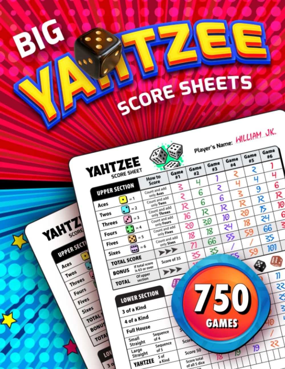 capítulo por capítulo baixar Big Yatzee Score Sheets: Large Print Score Book For Scorekeeping, 130 Classic Yazee Score Pads.