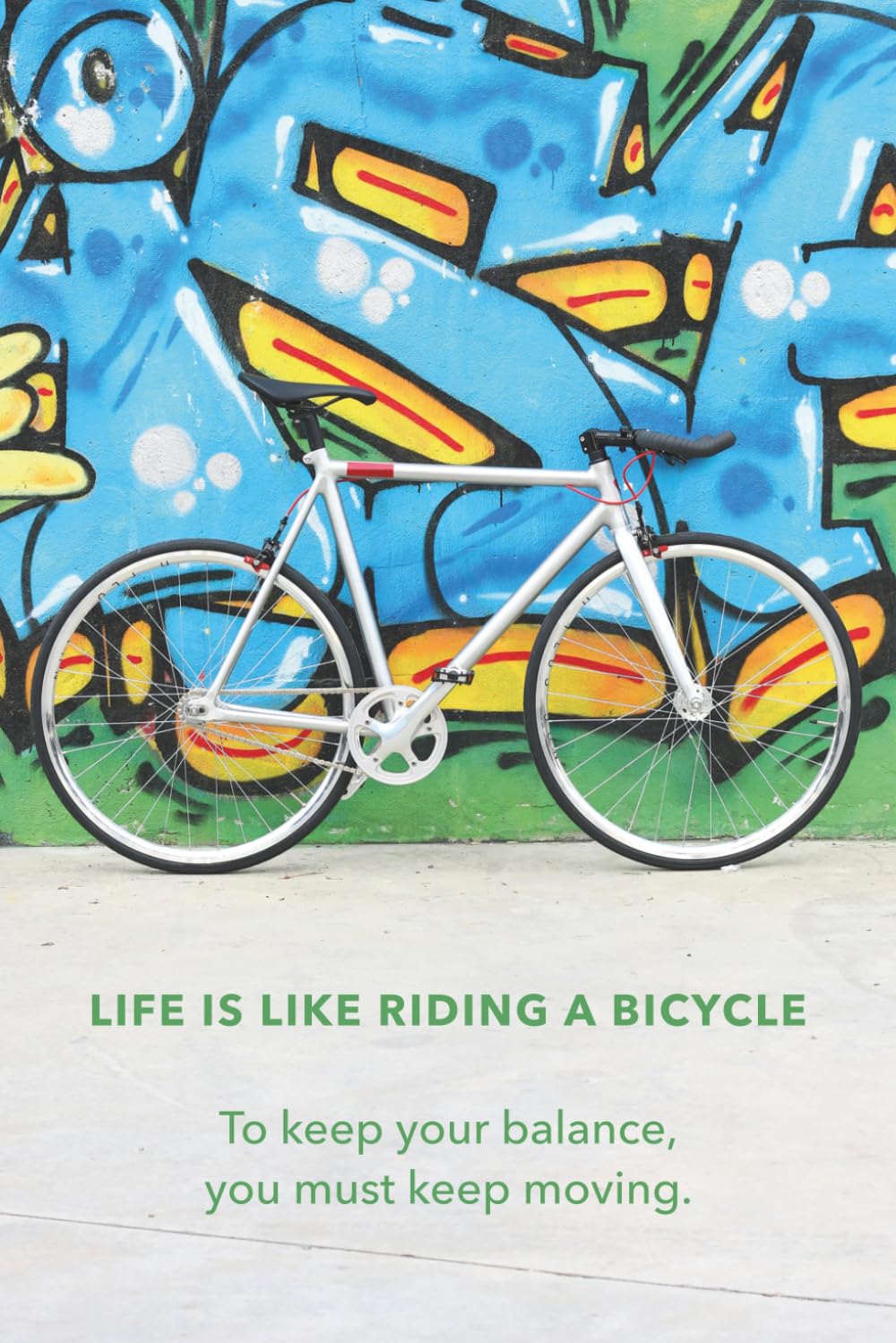 ler totalmente Life Is Like Riding a Bicycle: Motivation and Inspirational Notebook