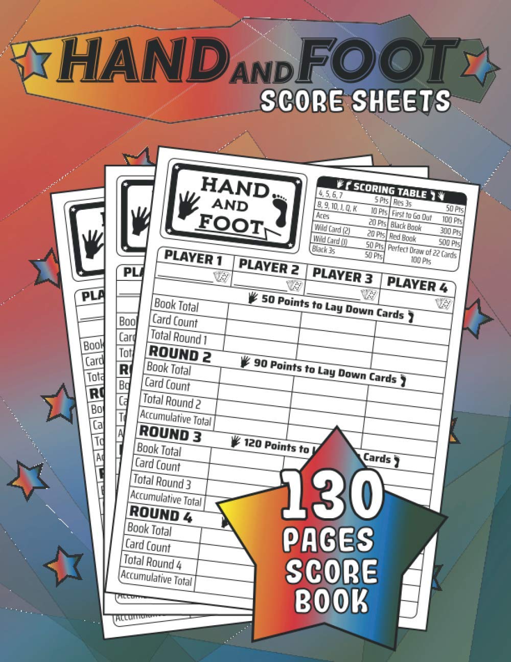 Hand and Foot Score Sheets: Score Sheets for Hand & Foot Card Game | 130 Pages LARGE PRINT baixar livro de graça