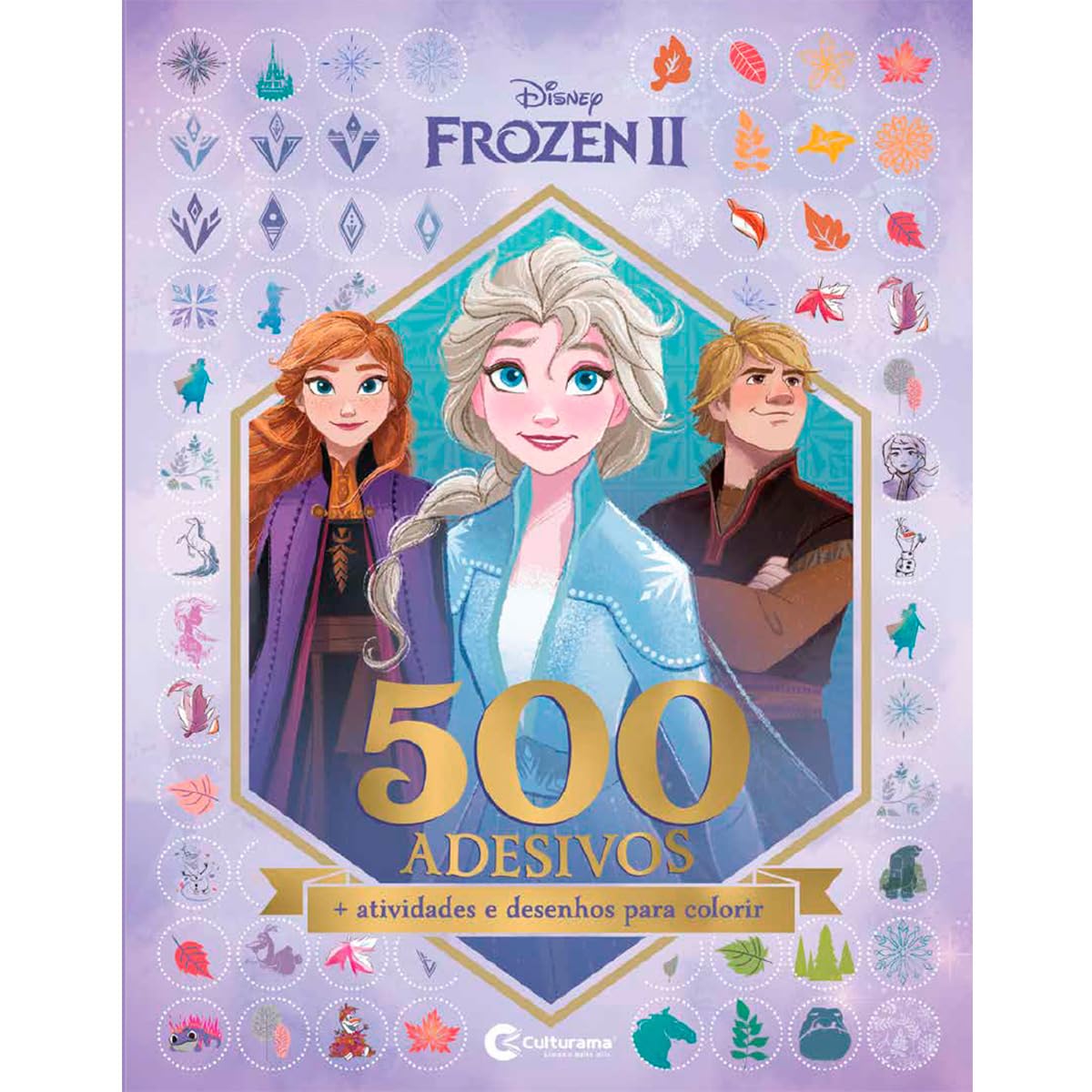 500 Adesivos Disney Frozen 2
