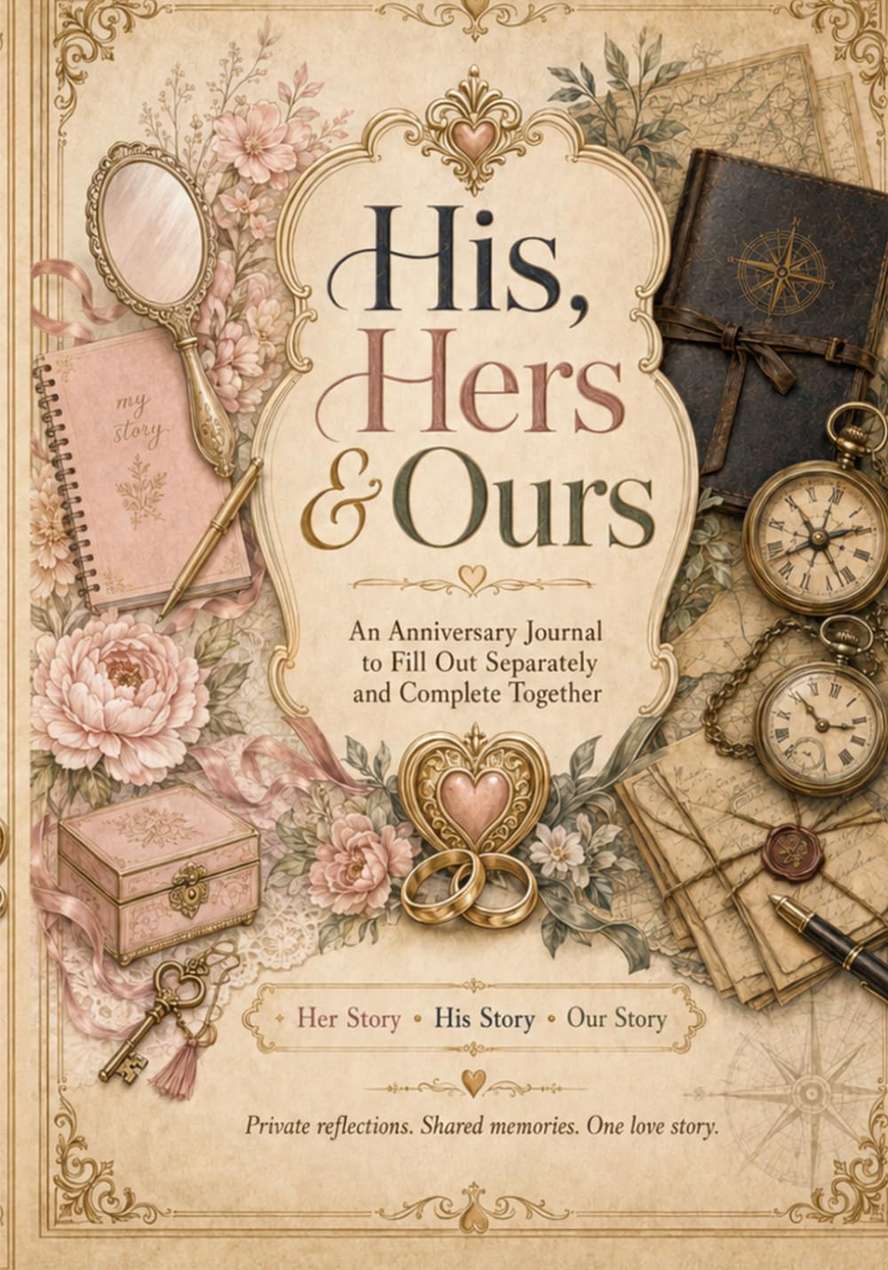 ler totalmente His, Hers and Ours: An Anniversary Journal to fill out Separately and Complete Together