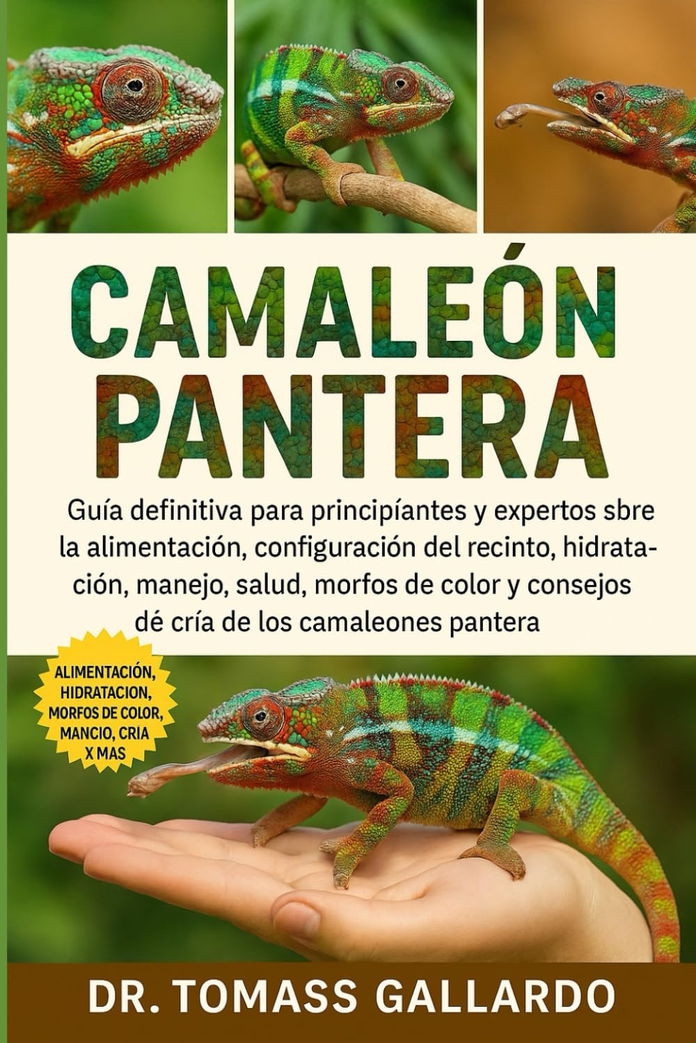 CAMALEÓN PANTERA: Guía definitiva para principiantes y expertos sobre la alimentación, configuración del recinto, hidratación, manejo, salud, morfos... de los camaleones pantera (Spanish Edition) baixar o livro de graça
