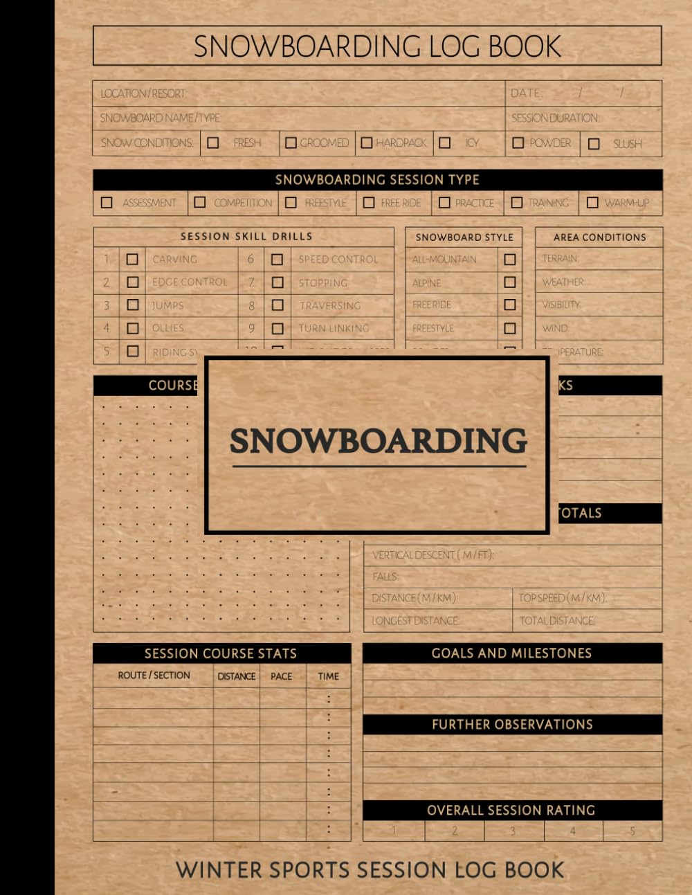 capítulo por capítulo baixar Snowboarding Winter Sports Log Book: Snowboard Journal. Track Rides, Tricks & Progress. Ideal for Snowboarders, Coaches, and Thrillseekers