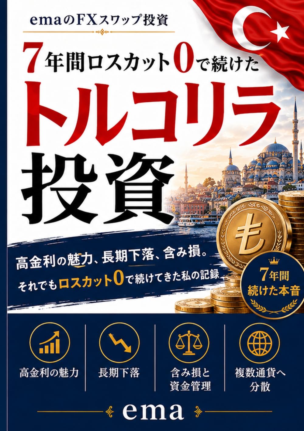 トルコリラ投資 7年間続けた本音: 高金利の魅力、長期下落、含み損。それでもロスカット0で残った私の記録 (emaのFXスワップ投資) (Japanese Edition) baixar livro de graça