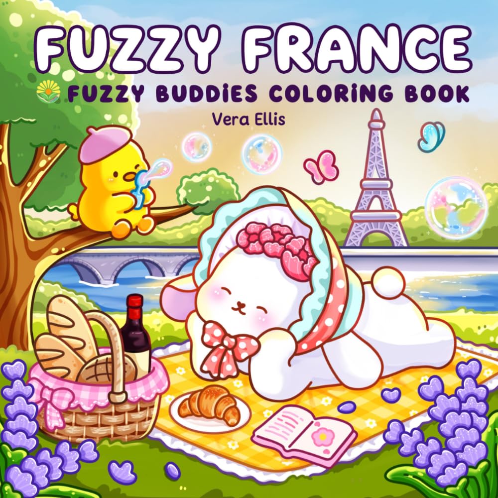 capítulo por capítulo baixar Fuzzy France: Cute & Cozy Coloring Book for Adults and Teens Featuring Dreamy Paris, Romantic French Moments, Fashion, Food, and Beautiful Everyday Scenes