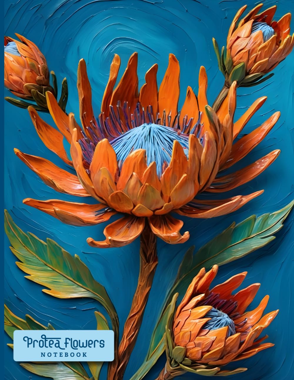 Protea Flowers Notebook: Stunning protea design journal | Van Gogh Slyle Flowers Diary Notebook baixar livro de graça
