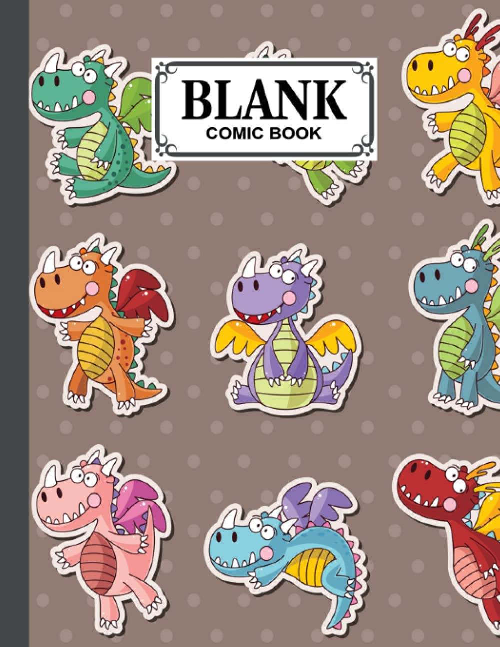 Blank Comic Book: Dragons Cover, Draw Your Own Comics - 120 Pages of Fun and Unique Templates - A Large 8.5" x 11" Notebook by Marina Hohmann baixar o livro de graça