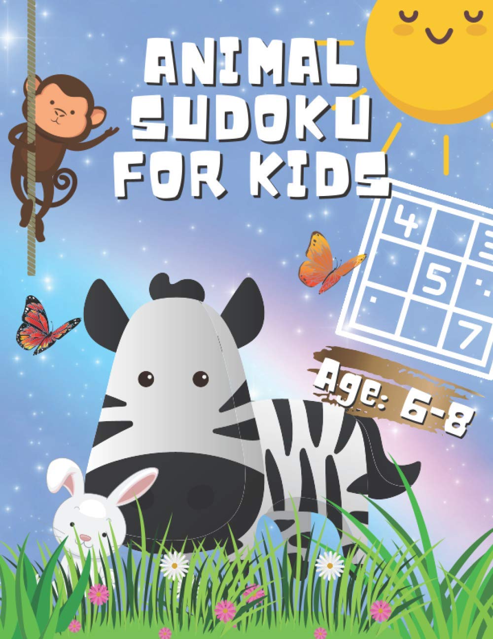 Animal Sudoku for Kids: 4x4 Sudoku Puzzles from Beginner to Advanced | Fun Activity Leaning Book from Easy to Hard | Large Print, 8.5” x 11” Page and Full Solutions Answers baixar livro de graça