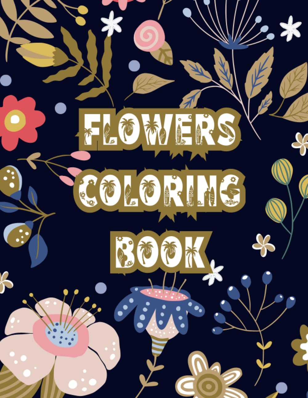 flowers coloring book: Beautiful and Easy Flowers baixar livro de graça