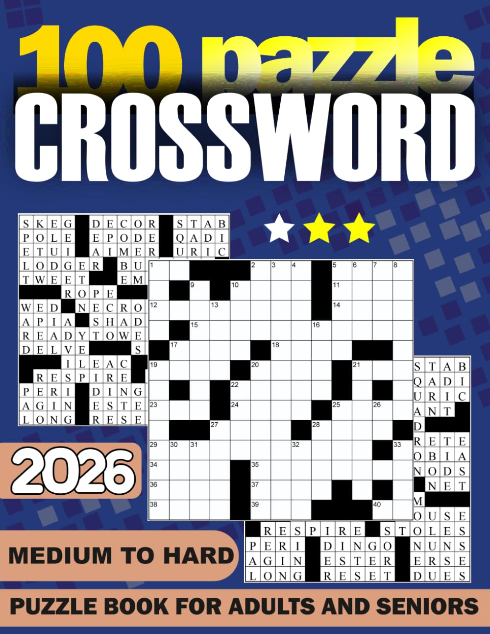 Medium to Hard Crossword Puzzle Book for Adults and Seniors: Fun and Engaging Word Games for Adults | Relieve Stress and Improve Memory with 100 Puzzles baixar livro de graça