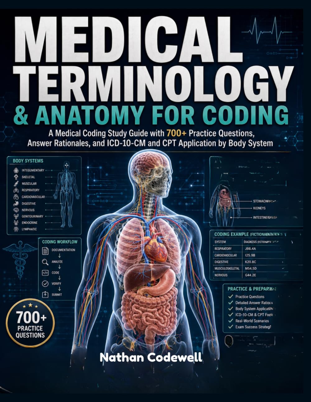 MEDICAL TERMINOLOGY & ANATOMY FOR CODING: A Medical Coding Study Guide with 700+ Practice Questions, Answer Rationales, and ICD-10-CM and CPT Application by Body System baixar o livro de graça